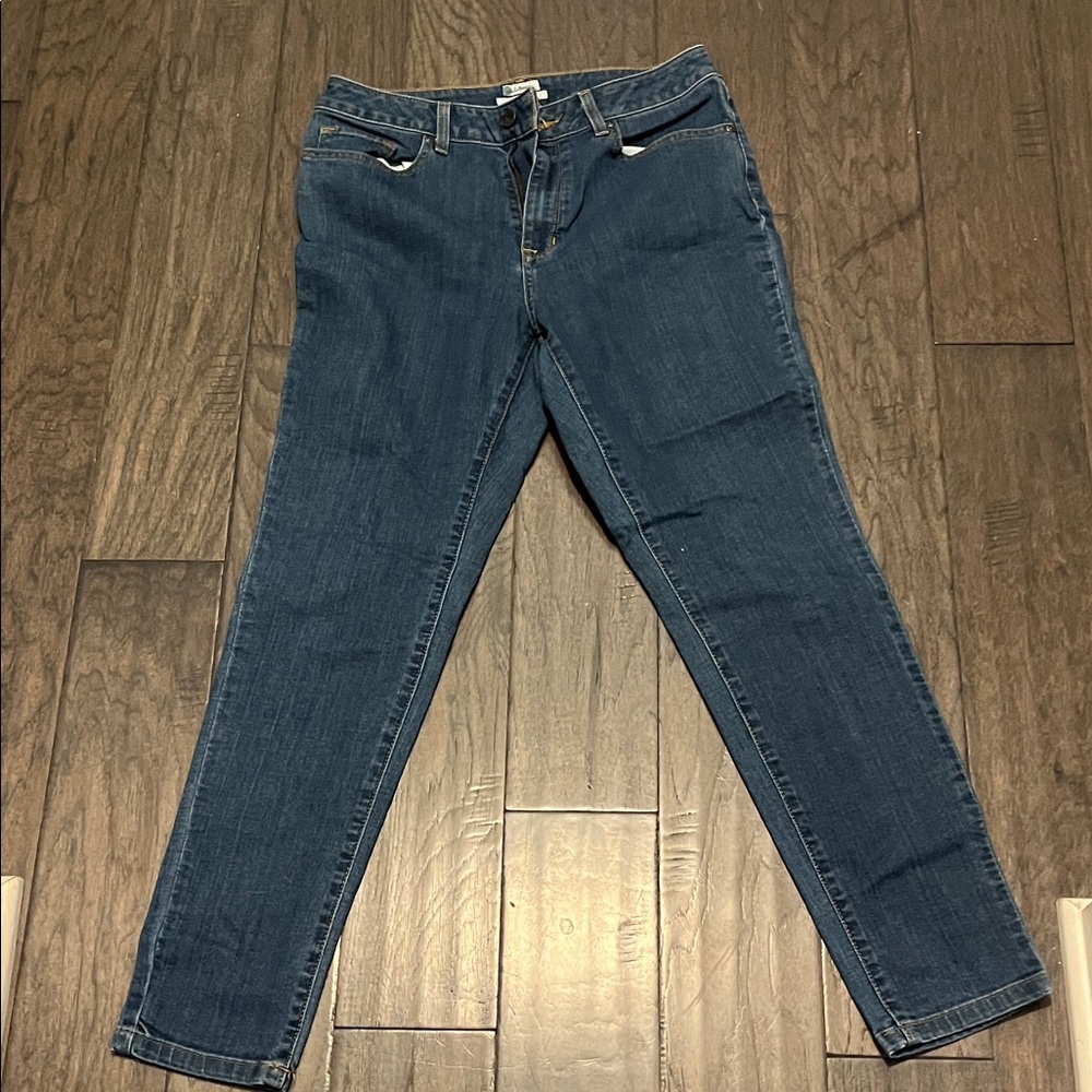 L.L. Bean Women's Dark Blue Skinny Jeans